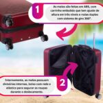 Kit Mala Pequena & Média 360° Travel One To Fly - Imagem 5