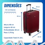 Kit Mala Pequena & Média 360° Travel One To Fly - Imagem 3
