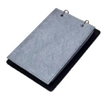 Porta Bloco Argola 200 Folhas Prata & Preto