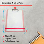 Clipboard A3 Monocromático Rosa - Imagem 3