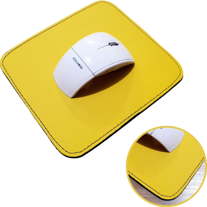 Mouse Pad Bi Color Amarelo & Preto - Imagem 1