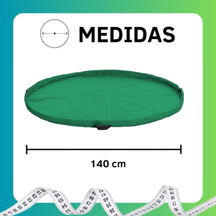 Saco Organizador Para Brinquedos - Verde - Imagem 3