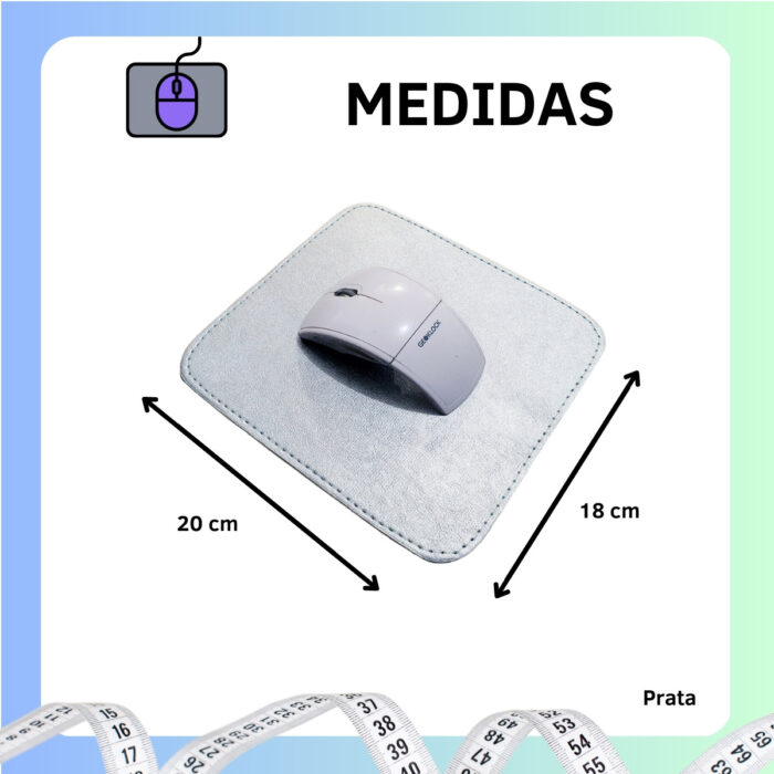 Mouse Pad Prata - Imagem 2