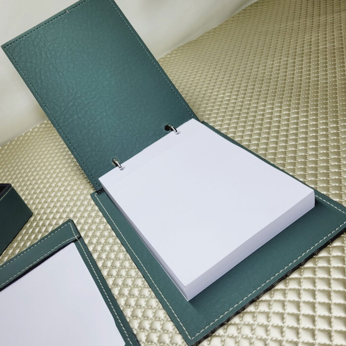 Porta Bloco Argola 200 Folhas Verde Musco - Imagem 3