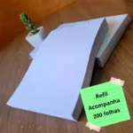 Refil Bloco Argola Furado Serrilhado Com 200 Folhas - Imagem 2
