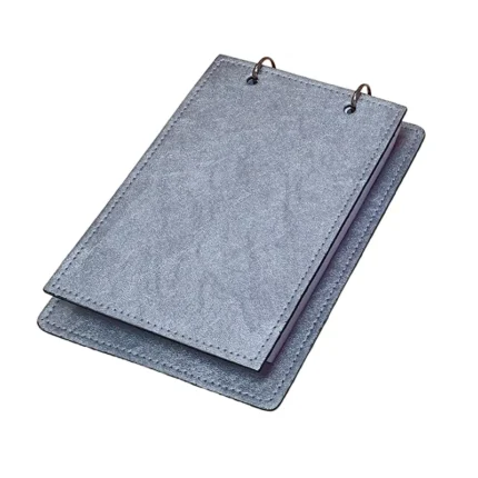 Porta Bloco Argola 100 Folhas Bi Color Castor & Prata Velha