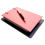 Porta Bloco Argola 200 Folhas Vermelho & Café
