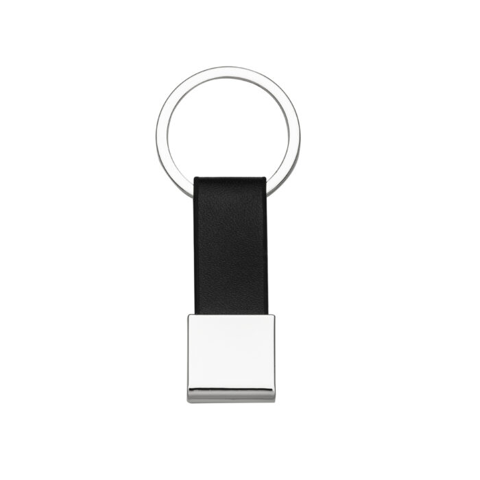Chaveiro Metal com Couro - Imagem 1