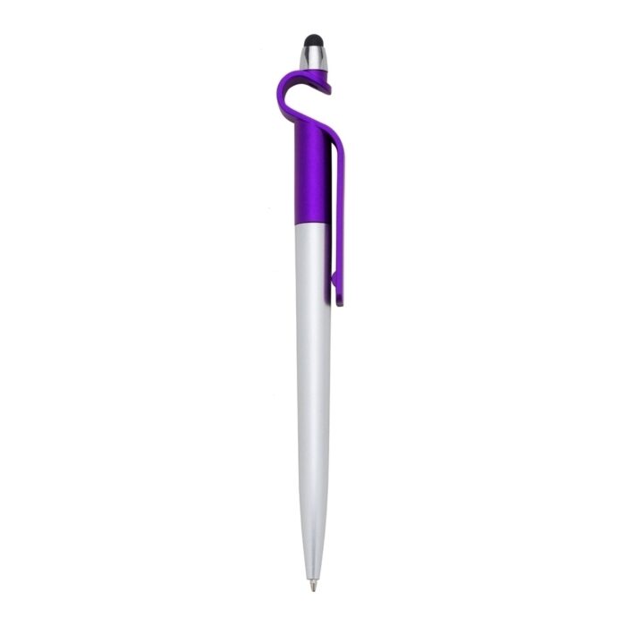 Caneta Plástica Touch com Suporte - Imagem 1
