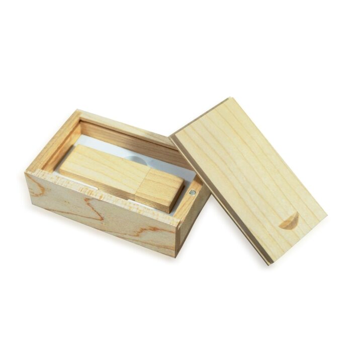 Conjunto Estojo e Pen Drive Bambu 4GB/8GB/16GB/32GB - Imagem 1
