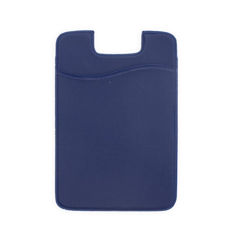ADESIVO PORTA CARTÃO EMBORRACHADO PARA CELULAR- AZUL