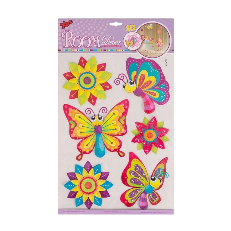 ADESIVO DECORATIVO BORBOLETAS- ROSA