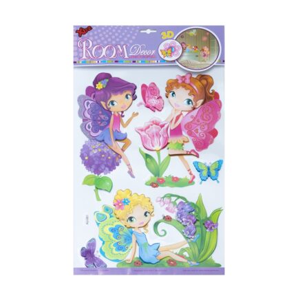 ADESIVO DECORATIVO DE FADA- COLORIDO