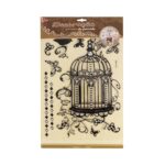 ADESIVO DECORATIVO GAIOLA PASSARO- PRETO