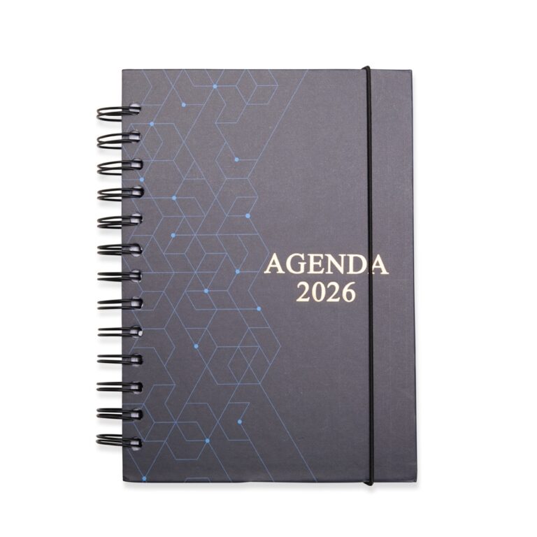 AGENDA 2026 WIRE-O 137 * 189MM- AZUL