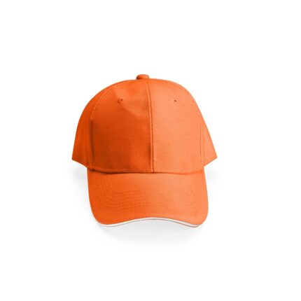 BONÉ POLIÉSTER ABA CURVA- LARANJA