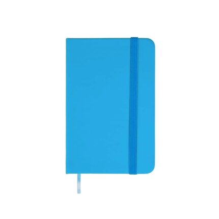 CADERNETA EMBORRACHADA S/ PAUTA- AZUL