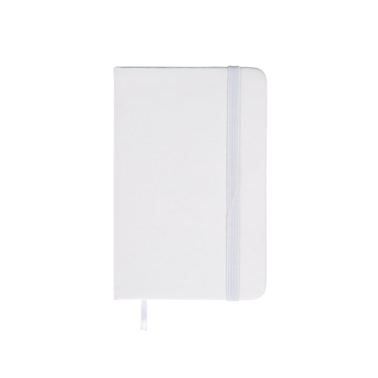 CADERNETA EMBORRACHADA S/ PAUTA- BRANCO