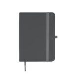 CADERNETA EMBORRACHADA S/ PAUTA- CINZA