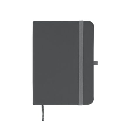 CADERNETA EMBORRACHADA S/ PAUTA- CINZA