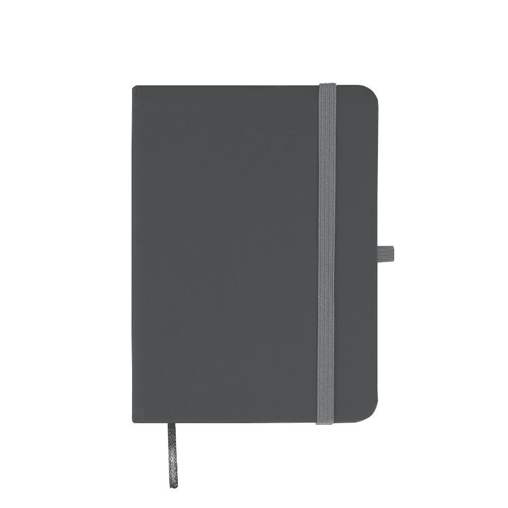 CADERNETA EMBORRACHADA S/ PAUTA- CINZA CADERNETA EMBORRACHADA S/ PAUTA- CINZA