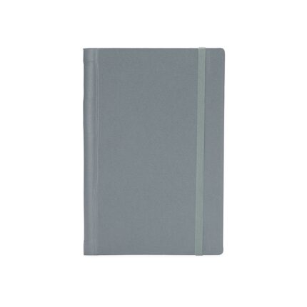 CADERNETA EMBORRACHADA COM WIRE-O- CINZA