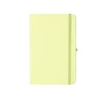 CADERNETA EM COURO SINTÉTICO- AMARELO