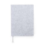 CADERNO A5 FELTRO- CINZA