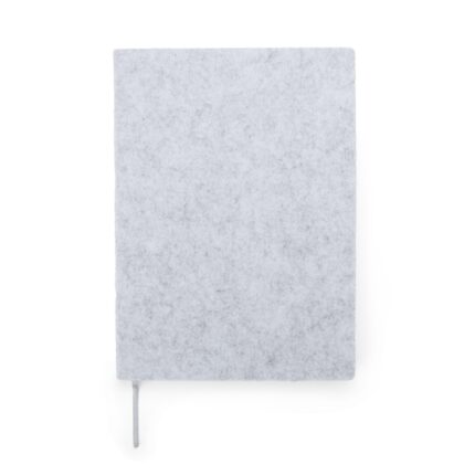 CADERNO A5 FELTRO- CINZA