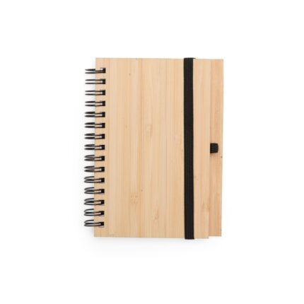 CADERNO ECOLÓGICO COM CANETA- BAMBU