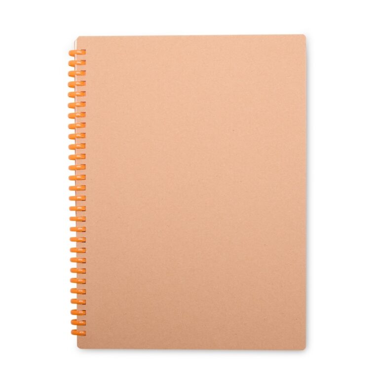 CADERNO KRAFT- LARANJA