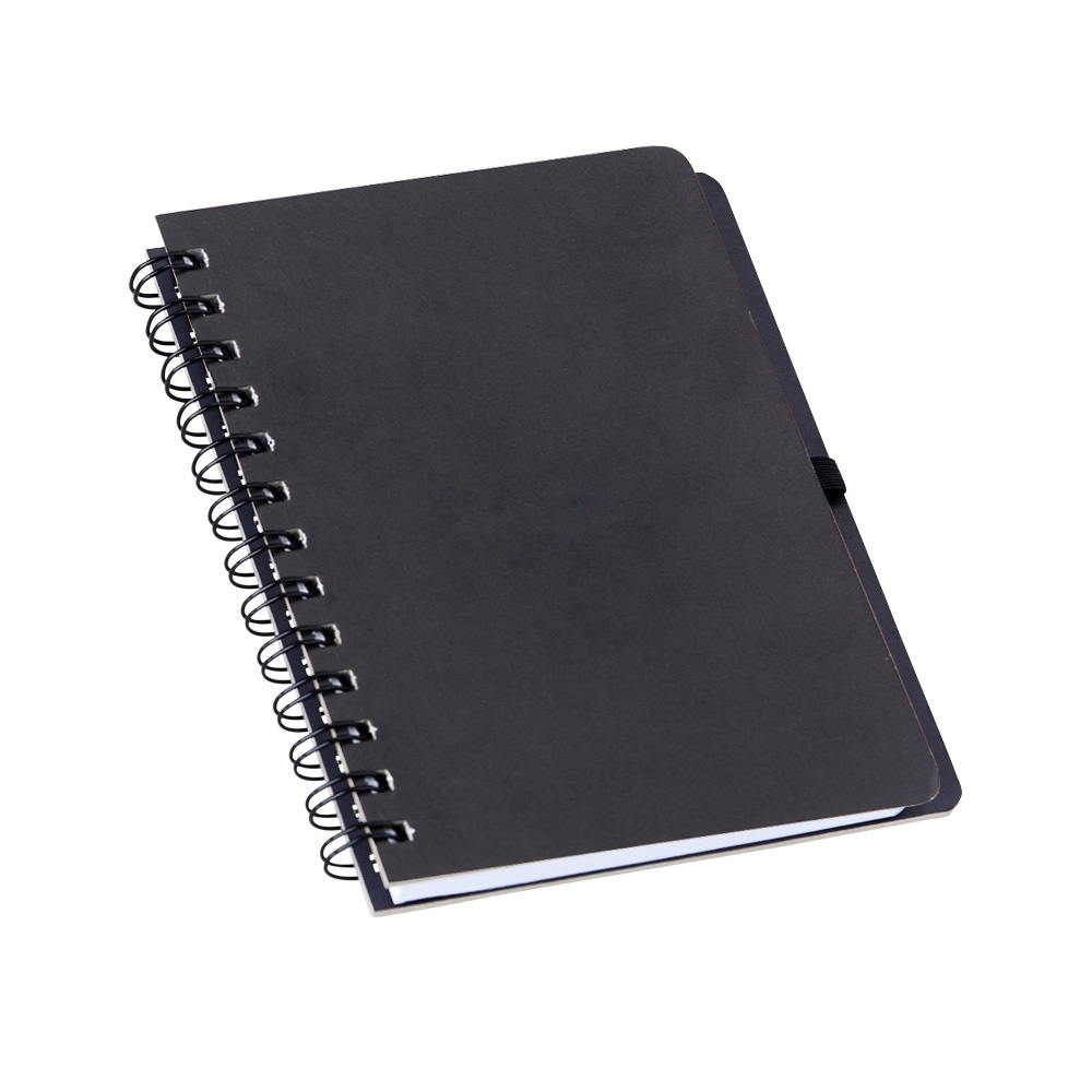 CADERNETA EM KRAFT COM PORTA CANETA- PRETO CADERNETA EM KRAFT COM PORTA CANETA- PRETO