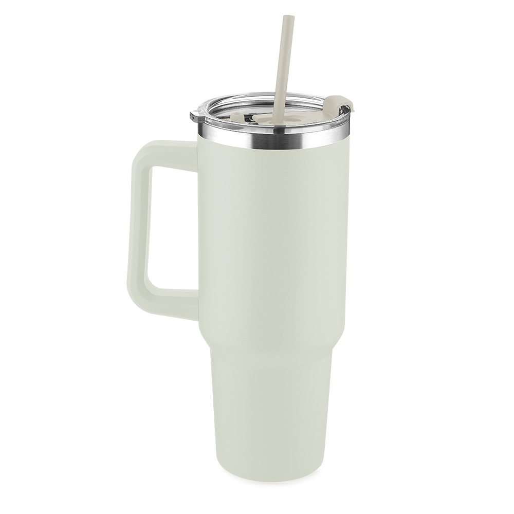 CANECA TÉRMICA C/ TAMPA E CANUDO 1,3L- BRANCO CANECA TÉRMICA C/ TAMPA E CANUDO 1,3L- BRANCO