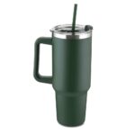 CANECA TÉRMICA C/ TAMPA E CANUDO 1,3L- VERDE