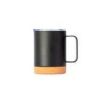 CANECA TÉRMICA COM CORTIÇA DE 400ML- PRETO