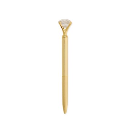 CANETA METAL DIAMANTE- DOURADO