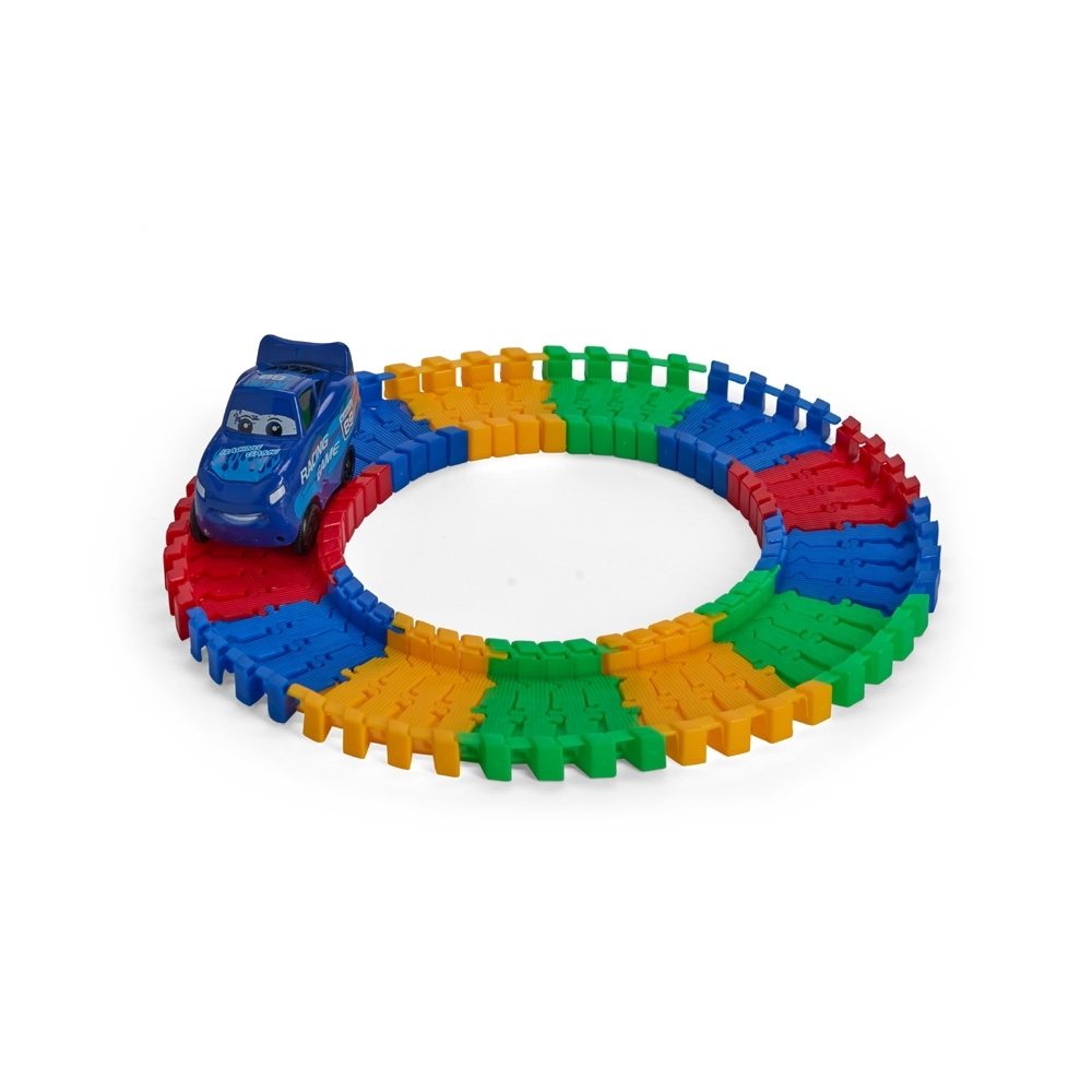 CARRINHO DE BRINQUEDO COM PISTA- AMARELO CARRINHO DE BRINQUEDO COM PISTA- AMARELO