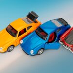 CARRO MINIATURA- AZUL