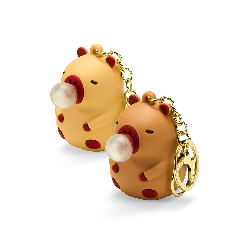 CHAVEIRO CAPIVARA PLÁSTICO- AMARELO CHAVEIRO CAPIVARA PLÁSTICO- AMARELO