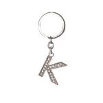 CHAVEIRO DE METAL LETRA K- PRATA