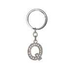 CHAVEIRO DE METAL LETRA Q- PRATA