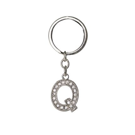 CHAVEIRO DE METAL LETRA Q- PRATA