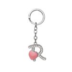 CHAVEIRO DE METAL LETRA R- PRATA