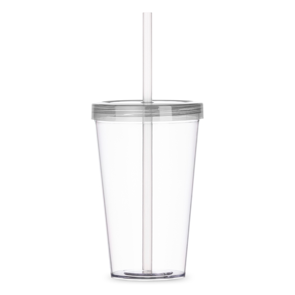 COPO C/ TAMPA E CANUDO - TRANSPARENTE COPO C/ TAMPA E CANUDO - TRANSPARENTE