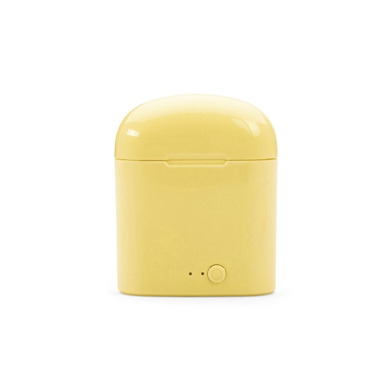 FONE BLUETOOTH C/ CARREGADOR- AMARELO