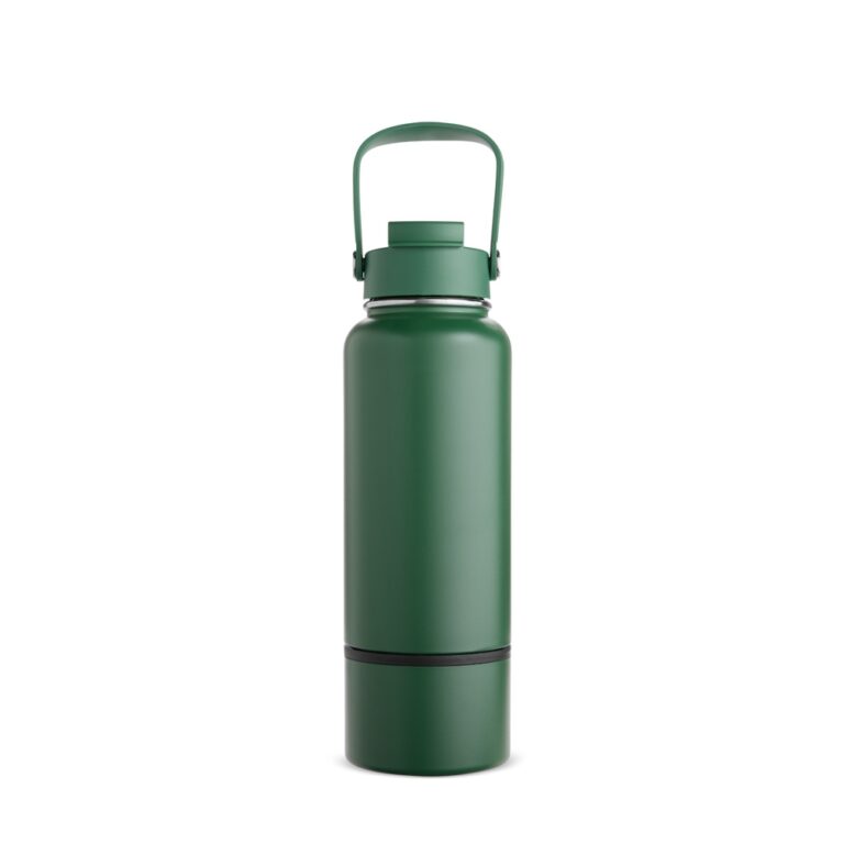 GARRAFA TÉRMICA C/ ALÇA 800ML- VERDE
