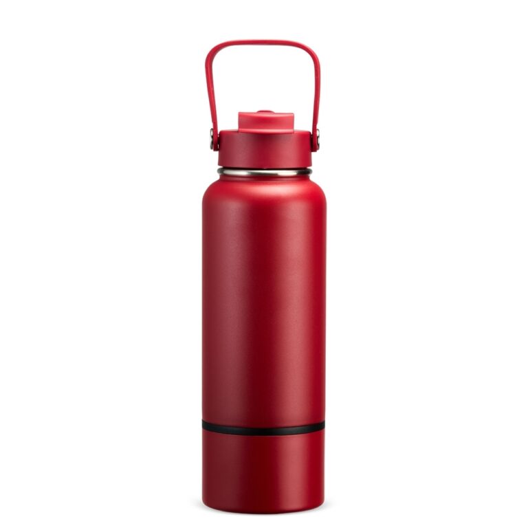 GARRAFA TÉRMICA C/ ALÇA 800ML- VERMELHO
