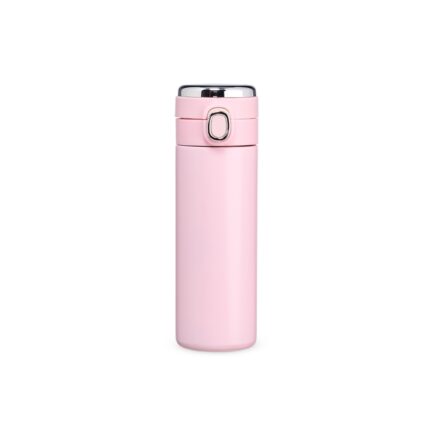 GARRAFA TÉRMICA EM INOX 400ML- ROSA