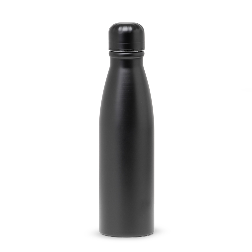 GARRAFA LISA FOSCA ALUMINIO 600ML- PRETO GARRAFA LISA FOSCA ALUMINIO 600ML- PRETO