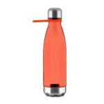 GARRAFA PLÁSTICA RPET C/ ALÇA EM SILICONE 700ML- LARANJA